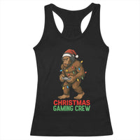 Funny Bigfoot Gamer Christmas Racerback Tank Top - Wonder Print Shop