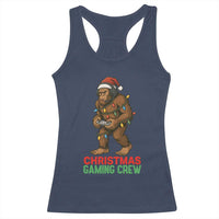Funny Bigfoot Gamer Christmas Racerback Tank Top - Wonder Print Shop