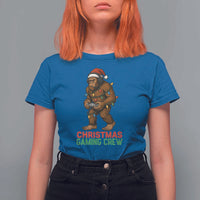 Funny Bigfoot Gamer Christmas T Shirt For Women - Wonder Print Shop