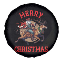 Black Santa Claus Spare Tire Cover African American Cowboy Christmas - Wonder Print Shop