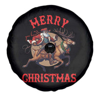 Black Santa Claus Spare Tire Cover African American Cowboy Christmas - Wonder Print Shop