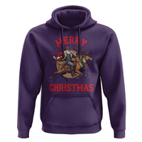 Black Santa Claus Hoodie African American Cowboy Christmas - Wonder Print Shop