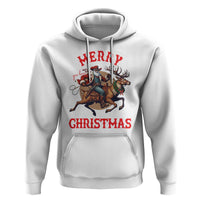 Black Santa Claus Hoodie African American Cowboy Christmas - Wonder Print Shop