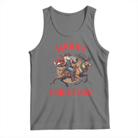 Black Santa Claus Tank Top African American Cowboy Christmas - Wonder Print Shop