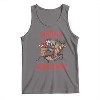 Black Santa Claus Tank Top African American Cowboy Christmas - Wonder Print Shop