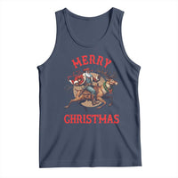 Black Santa Claus Tank Top African American Cowboy Christmas - Wonder Print Shop