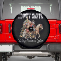 Black Santa Christmas Spare Tire Cover African American Western Cowboy - Wonder Print Shop