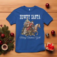 Black Santa Christmas T Shirt African American Western Cowboy - Wonder Print Shop