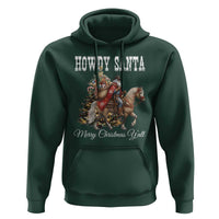 Black Santa Christmas Hoodie African American Western Cowboy - Wonder Print Shop