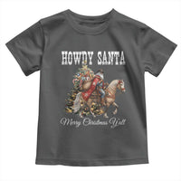 Black Santa Christmas Toddler T Shirt African American Western Cowboy - Wonder Print Shop