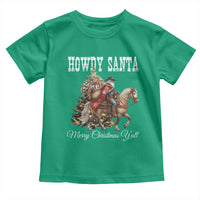 Black Santa Christmas Toddler T Shirt African American Western Cowboy - Wonder Print Shop
