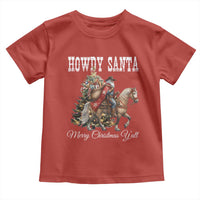 Black Santa Christmas Toddler T Shirt African American Western Cowboy - Wonder Print Shop