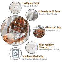 Black Santa Christmas Throw Blanket Big Nick Energy - Wonder Print Shop