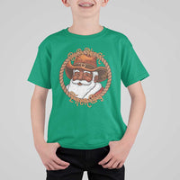 Black Santa Christmas T Shirt For Kid Big Nick Energy - Wonder Print Shop