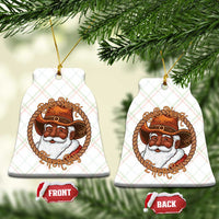 Black Santa Christmas Ceramic Ornament Big Nick Energy - Wonder Print Shop