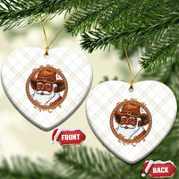 Black Santa Christmas Ceramic Ornament Big Nick Energy - Wonder Print Shop