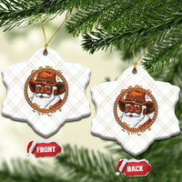 Black Santa Christmas Ceramic Ornament Big Nick Energy - Wonder Print Shop