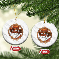 Black Santa Christmas Ceramic Ornament Big Nick Energy - Wonder Print Shop