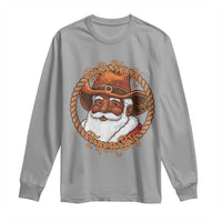 Black Santa Christmas Long Sleeve Shirt Big Nick Energy - Wonder Print Shop
