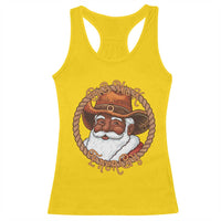 Black Santa Christmas Racerback Tank Top Big Nick Energy - Wonder Print Shop