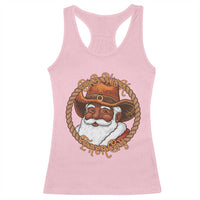 Black Santa Christmas Racerback Tank Top Big Nick Energy - Wonder Print Shop