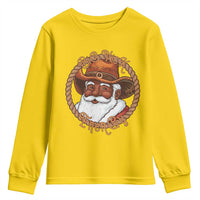 Black Santa Christmas Youth Sweatshirt Big Nick Energy - Wonder Print Shop