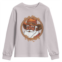 Black Santa Christmas Youth Sweatshirt Big Nick Energy - Wonder Print Shop