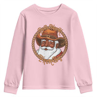 Black Santa Christmas Youth Sweatshirt Big Nick Energy - Wonder Print Shop