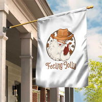 Black Cowboy Santa Christmas Garden Flag Feeling Jolly - Wonder Print Shop
