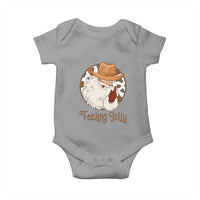 Black Cowboy Santa Christmas Baby Onesie Feeling Jolly - Wonder Print Shop