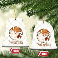Black Cowboy Santa Christmas Ceramic Ornament Feeling Jolly - Wonder Print Shop