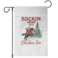 Cowboy Santa Western Christmas Garden Flag Rockin Around The Xmas Tree - Wonder Print Shop