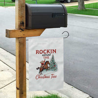 Cowboy Santa Western Christmas Garden Flag Rockin Around The Xmas Tree - Wonder Print Shop