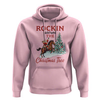 Cowboy Santa Western Christmas Hoodie Rockin Around The Xmas Tree - Wonder Print Shop