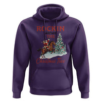 Cowboy Santa Western Christmas Hoodie Rockin Around The Xmas Tree - Wonder Print Shop
