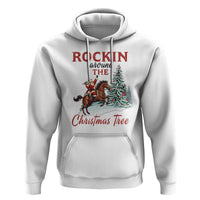Cowboy Santa Western Christmas Hoodie Rockin Around The Xmas Tree - Wonder Print Shop
