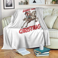 Black Cowboy Santa Christmas Throw Blanket African American Western - Wonder Print Shop