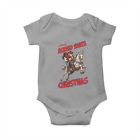 Black Cowboy Santa Christmas Baby Onesie African American Western - Wonder Print Shop