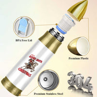 Black Cowboy Santa Christmas Bullet Tumbler African American Western - Wonder Print Shop