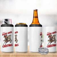 Black Cowboy Santa Christmas 4 in 1 Can Cooler Tumbler African American Western - Wonder Print Shop
