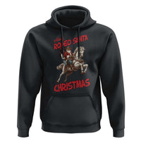 Black Cowboy Santa Christmas Hoodie African American Western - Wonder Print Shop