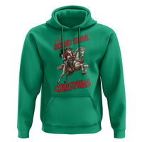 Black Cowboy Santa Christmas Hoodie African American Western - Wonder Print Shop