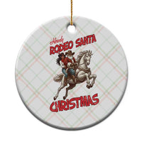 Black Cowboy Santa Christmas Ceramic Ornament African American Western - Wonder Print Shop