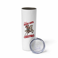 Black Cowboy Santa Christmas Skinny Tumbler African American Western - Wonder Print Shop