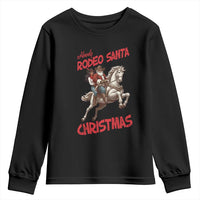 Black Cowboy Santa Christmas Youth Sweatshirt African American Western - Wonder Print Shop