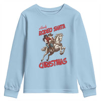 Black Cowboy Santa Christmas Youth Sweatshirt African American Western - Wonder Print Shop
