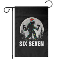 67 Six Seven Garden Flag Funny Bigfoot Christmas Sasquatch Moon - Wonder Print Shop