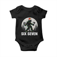 67 Six Seven Baby Onesie Funny Bigfoot Christmas Sasquatch Moon - Wonder Print Shop