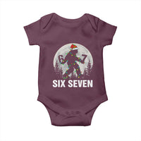 67 Six Seven Baby Onesie Funny Bigfoot Christmas Sasquatch Moon - Wonder Print Shop
