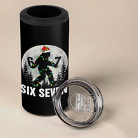 67 Six Seven 4 in 1 Can Cooler Tumbler Funny Bigfoot Christmas Sasquatch Moon - Wonder Print Shop